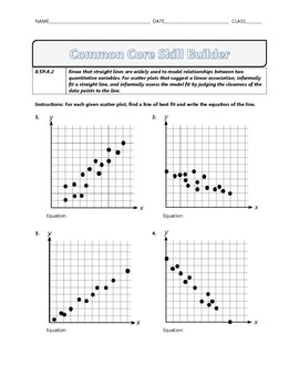 Preview of 8.SP.A.2 - Common Core Math Skill Builder