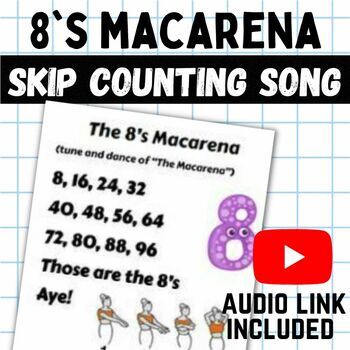 Preview of 8s Macarena Skip Counting Song