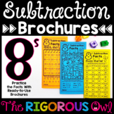 8s Subtraction Brochures - 8 Subtraction Facts Practice Di