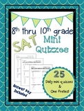 8th-10th Grade SAT Prep Mini Quizzes