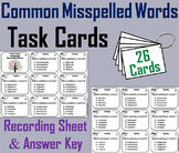 Spelling Practice Task Cards: Academic Vocabulary Activity