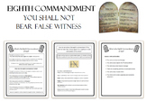 8th Commandment of God Comic Strip Assignment