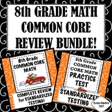 8th GRADE MATH: COMMON CORE REVIEW & PRACTICE TEST