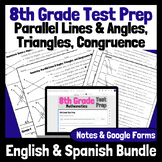 8th Gr. Math TestPrep:Parallel Lines,Triangles,CongruenceB