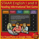 STAAR English I and II Reading Informational Text Game for