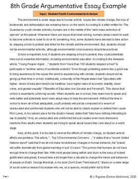 essay writing 8th grade pdf