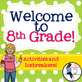 8th Grade Back to School Activities and Icebreakers