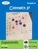 8th Grade Connect 2 Squared Exponents Game