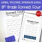 8th Grade Connect Four Area, Volume, and Surface Area Game