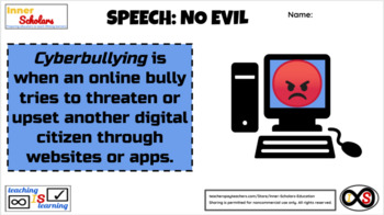 Preview of 8th Grade ELA Digital Citizenship - Upstanders of Hateful Speech