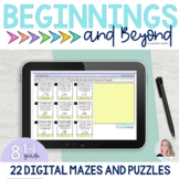 8th Grade Math Maze and Puzzle Bundle | Digital Google She