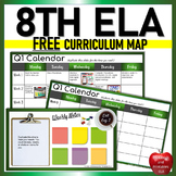 8th Grade ELA Curriculum Map FREE