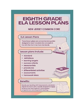 Preview of 8th Grade ELA Lesson Plans - New Jersey Common Core