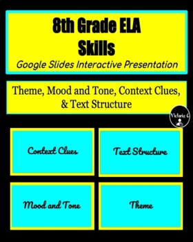 Preview of 8th Grade ELA Skills - Interactive Practice - Google Slides