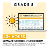 8th Grade ELA Summer School Curriculum Unit - 40+ Hours