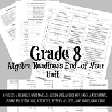 ***16 Days of lessons***8th Grade End-of-Year Algebra Prep Bundle
