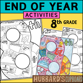 Preview of 8th Grade End of Year Memory Book - End of Year Activity - Last Week of School