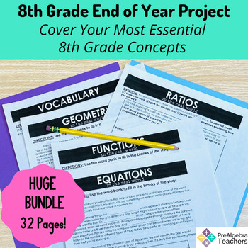 Preview of 8th Grade End of Year Summary PRINTABLE Resource