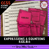 8th Grade Expressions & Equations (8.EE.B.6) Time Filler Cards