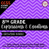 8th Grade Expressions and Equations Bundle