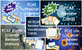 Preview of 8th Grade FCAT / FSSA NO PREP Review Bundle