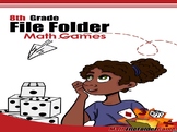 8th Grade File Folder Math Games