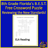 8th Grade Florida FAST Crossword Puzzle to Review New ELA 