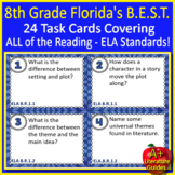 8th Grade Florida FAST Task Cards Reading ELA Florida BEST