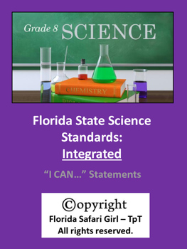 Preview of 8th Grade Florida Science Standards INTEGRATED