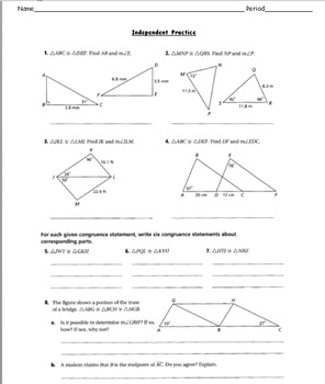 plane geometry & similarity homework 8 answer key