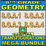 8th Grade Geometry Standards 8.G.A.1-4 MEGA BUNDLE - Digit