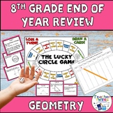 8th Grade Geometry Task Card/Game Review and Assessment