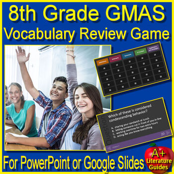 Preview of 8th Grade Georgia Milestones Reading Vocabulary Game - GMAS Test Prep