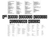 8th Grade Georgia Studies Milestone Review Questions & Terms