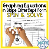 8th Grade Graphing Slope-Intercept Equations Activity - Sp