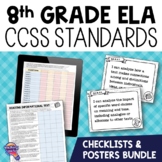 8th Grade ELA CCSS Standards I Can Posters & Checklists Bundle
