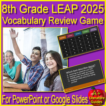 8th Grade Leap 2025 Test Prep Reading Vocabulary Practice Review Game
