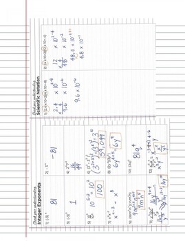 8th Grade: Low Key Math Answer Keys by Low Key Math | TpT