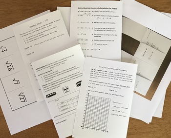 Preview of 8th Grade Math/Algebra 1 Interactive Notebook Bundle