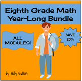 8th Grade Math Bundle ALL MODULES (Compatible w/ Eureka Ma