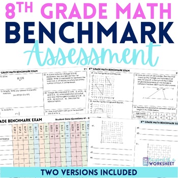 Preview of 8th Grade Math Benchmark Exam