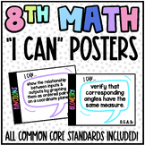 8th Grade Math Common Core State Standards Math Posters | 