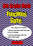 8th Grade Math Compare Functions - Two Matching Games - CC