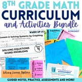 8th Grade Math Curriculum and Supplemental Activities Bundle