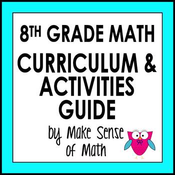 Preview of 8th Grade Math Curriculum and Activities Guide