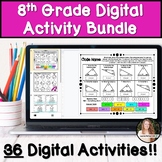 8th Grade Math Digital Activity Bundle