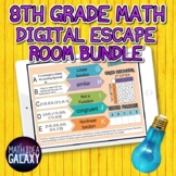 8th Grade Math Digital Escape Room Bundle