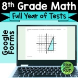 8th Grade Math Digital Tests for Google Forms