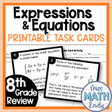 8th Grade Math End Of Year Review -  Expressions & Equatio