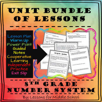 Preview of 8th Grade Math - Exponents and Scientific Notation Bundle of Lessons
